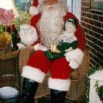 Santa Claus with Doll Christmas