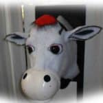 White Cow Wall Mount