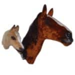 Horse and Pony Wall Mount