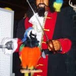 Pirate with his Parrots