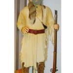 Mountain Man in Deer Skin Costume with Push Buttons
