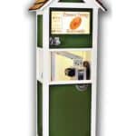 Painted Souvenir Penny Machine with Pointed Roof