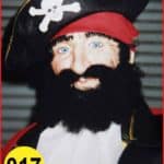 Pirate Male Head or Face #017