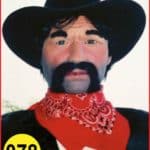 Cowboy Sheriff Male Head or Face #078