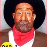 Cowboy Male Head or Face #213