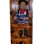 Ol'Miner with Rustic Cabinet Fortune Teller Fortune Telling Machine