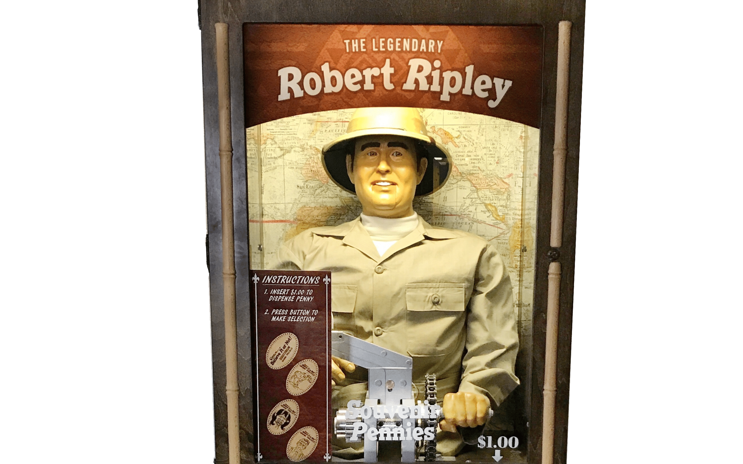 Robert Ripley Character Penny Press Machine