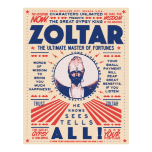 Zoltar Poster Tan