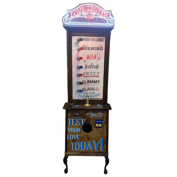 Love Tester Machine Front with LED Sign