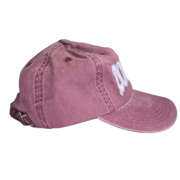 Dad Hat Red Burgundy Side 2