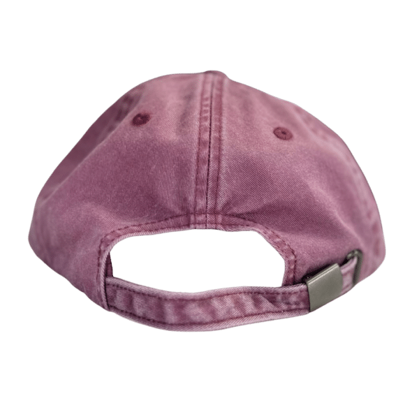 Dad Hat Red Burgundy Back