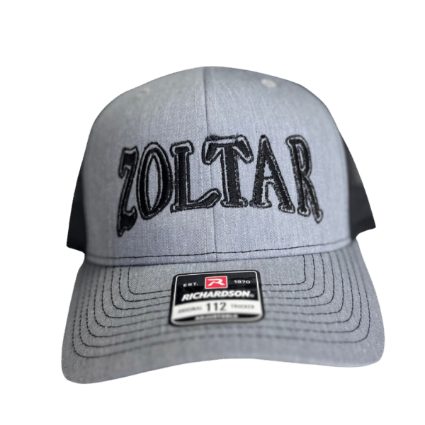 Trucker Hat Black and Charcoal Front