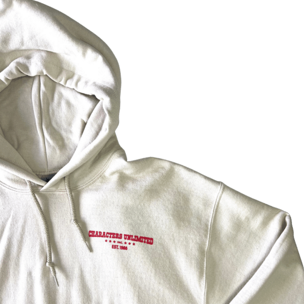 Characters Van Hoodie Tan Front Logo Half