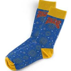 Zoltar Moon and Sun Socks